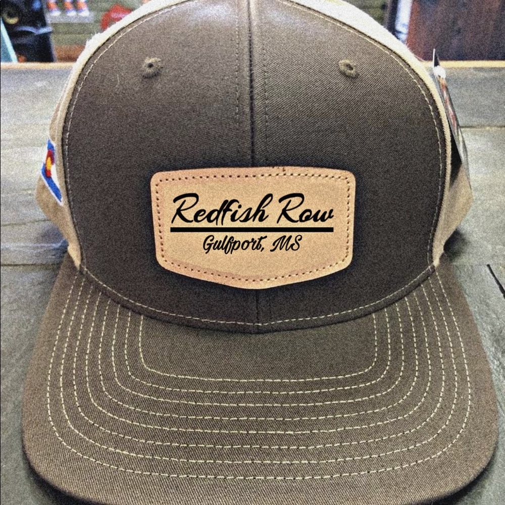 Redfish Row Leather Patch Hat.